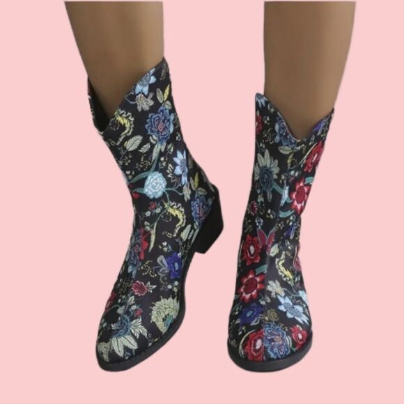 Western floral boots sz 7.5 - Picture 6 of 8